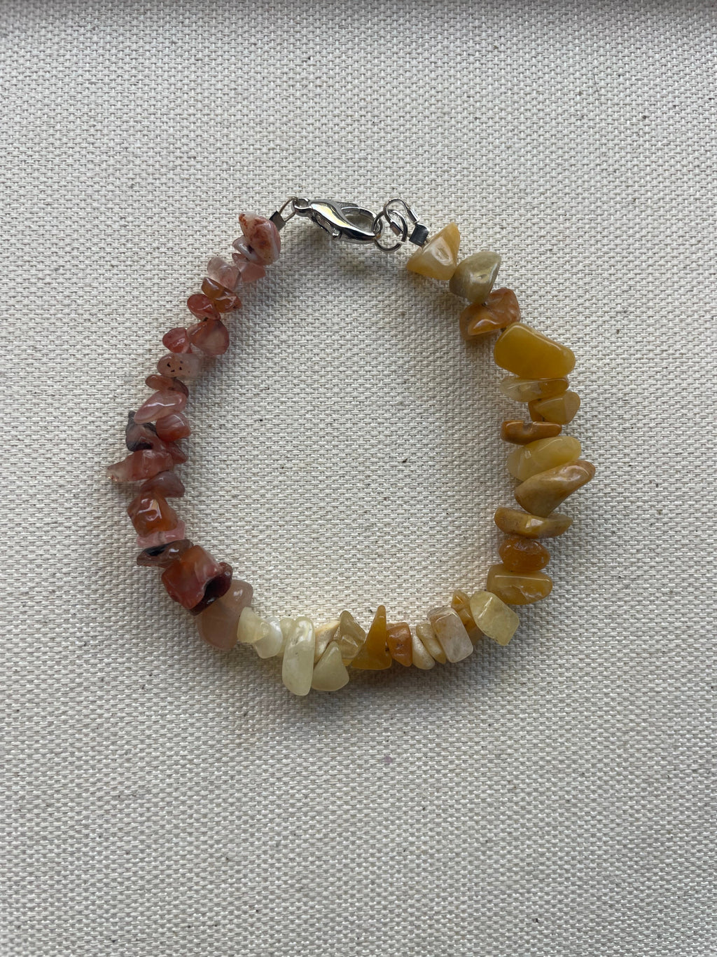 PINK SPINEL & ORANGE CALCITE - BRACELET