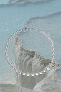 SILVER LINED MOON - NECKLACE