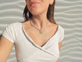 SELENITE & PREHNITE - CHOKER