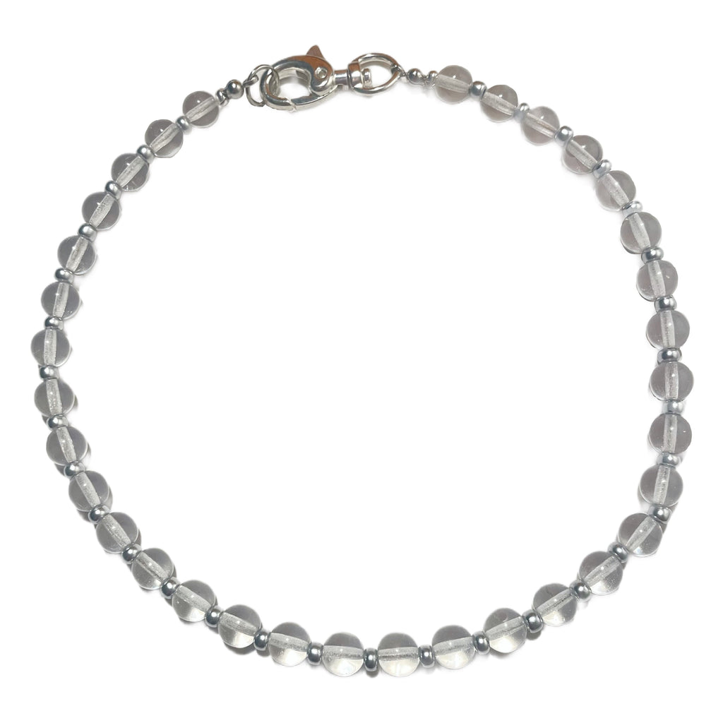 SILVER LINED MOON - NECKLACE