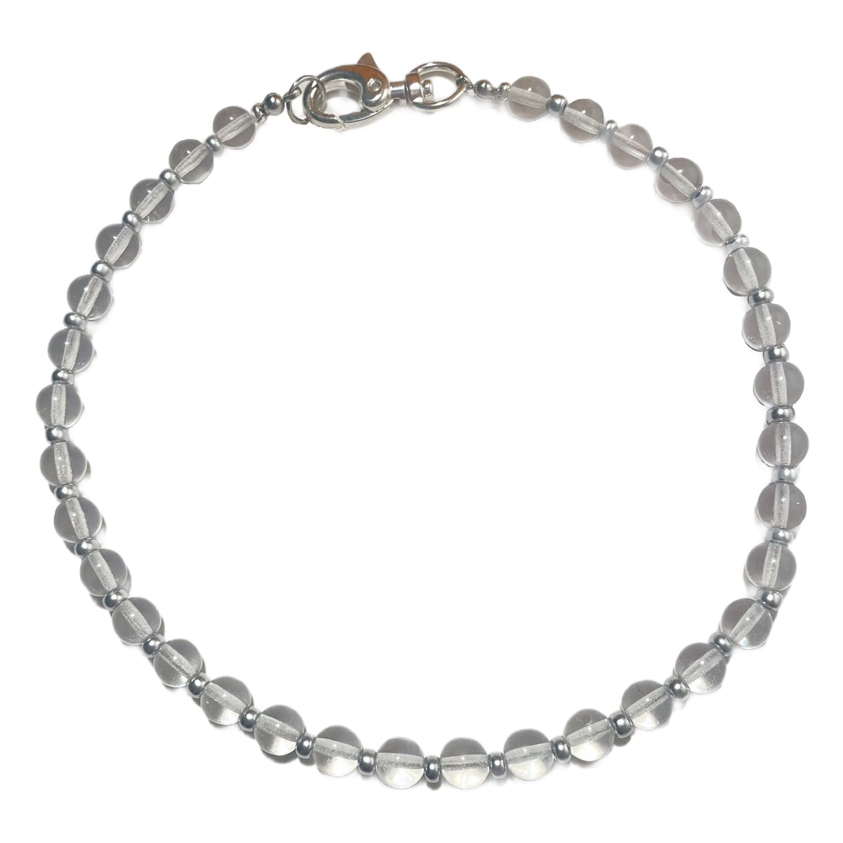 SILVER LINED MOON - NECKLACE
