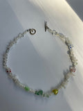 CLEAR QUARTZ & GREEN AVENTURINE - CHOKER