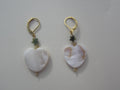 SHELL & AFRICAN TURQUOISE JASPER - EARRINGS