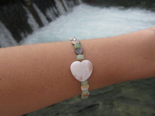 AVENTURINE & SHELL - BRACELET